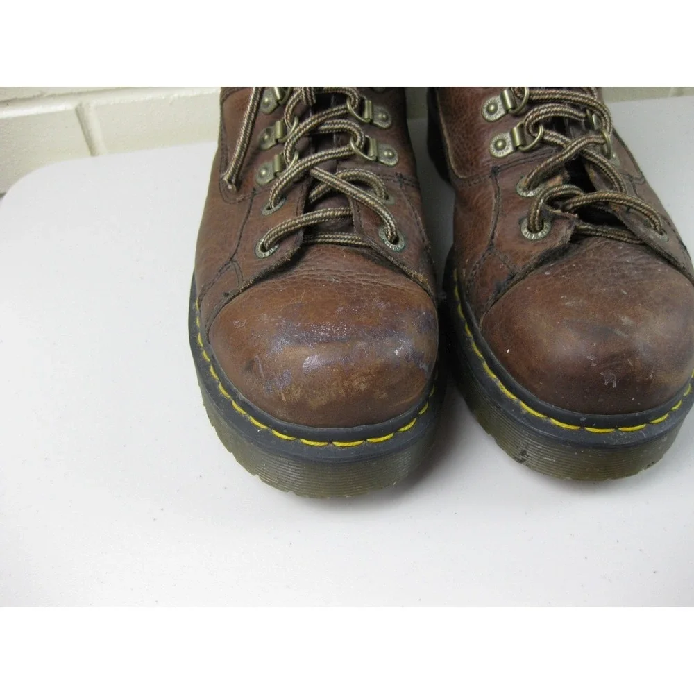 Y2K Dr Martens Heritage Ankle Boots Men's (10) 11302 Brown Leather Chunky